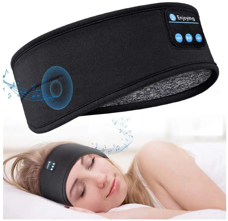 Mascara De Dormir Faixa Sem Fio Tapa Olho Fone Bluetooth