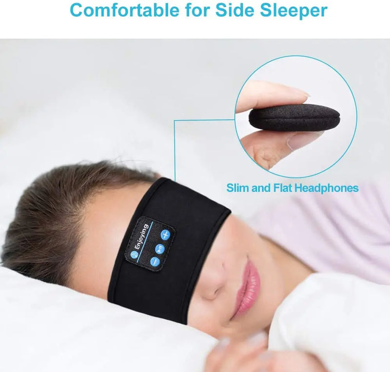 Mascara De Dormir Faixa Sem Fio Tapa Olho Fone Bluetooth